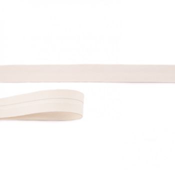 Schrägband Kunstleder creme Meterware Breite: 2cm