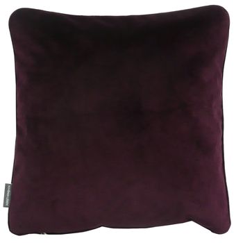 Samtkissen Keder und Federfüllung brombeere 50x50cm