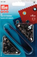 Prym Ösen mit Scheiben messing Ø5mm 40 Stück