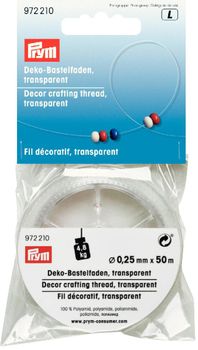 Prym Deko-Bastelfaden. transparent