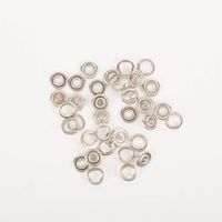 Prym Jersey-Druckknöpfe in Silber, 10 mm Durchmesser, 20 Stück im Nachfüllpack, in blauer Verpackung, geeignet für Jerseystoffe und zur Verwendung mit Prym-Werkzeug - ausgepackt Vollansicht