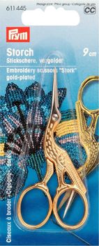 Prym Storch Stickschere 9cm goldfarbig