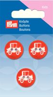 Prym Kinder Knopf Knöpfe Auto rot 18mm 3 Stück