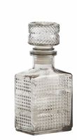 Dekoflasche Flasche Glas grau 7.5x16.5cm