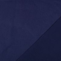 Bekleidungsstoff Baumwoll Köper dunkelblau 1.4m Breite mit umgeschlagener Rückseite