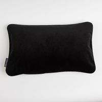 SCHÖNER LEBEN. Samtkissen schwarz 30x50cm
