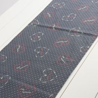 Schöner Leben Tischläufer Weihnachten Bordüre blau 40x140cm