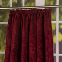 Thermo Chenille Fertigvorhang Kälteschutz Schallschutz Verdunkelung rot 145x245cm