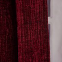 Thermo Chenille Fertigvorhang Kälteschutz Schallschutz Verdunkelung rot 145x245cm