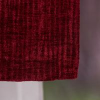 Thermo Chenille Fertigvorhang Kälteschutz Schallschutz Verdunkelung rot 145x245cm