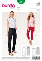 Burda Schnittmuster 6534 Damen Hose Größe 34-46