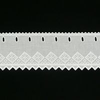 43069-Scheibengardine-Batist-mit-Rauten-Stickerei-w.jpg Scheibengardine Batist mit Rauten Stickerei weiß 17cm hoch