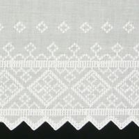 43071-Scheibengardine-Batist-mit-Rauten-Stickerei_1.jpg Scheibengardine Batist mit Rauten Stickerei weiß 47cm hoch