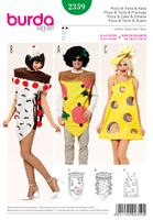 Burda Schnittmuster 2359 Kostüm Pizza & Torte & Käse Größe 44-54/56 und 36/38-48/50