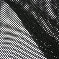 Gitterstoff elastisch schwarz 1.5m Breite