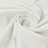 Nylonstoff elastisch uni silberfarbig weiß 1.5m Breite