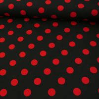 43168-Faschingsstoff-Polyester-Punkte-gross-schwarz.jpg Polyester Punkte groß schwarz rot 1.5m Breite