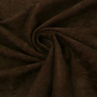 Bekleidungsstoff Velourstoff uni dunkelbraun 1.5m Breite