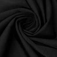 Faschingsstoff elastisch uni schwarz 1.5m Breite