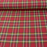 Bekleidungsstoff Schottenkaro Kariert rot 1.5m Breite