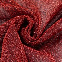 Lurexstoff Glitzerstoff Faschingsstoff elastisch Glitzer rot