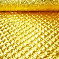 Bekleidungsstoff Steppstoff Lame goldfarbig 1.5m Breite