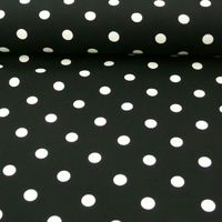 43331-Faschingsstoff-Polyester-Punkte-schwarz-weiss.jpg Polyester Punkte schwarz weiß 1.5m Breite