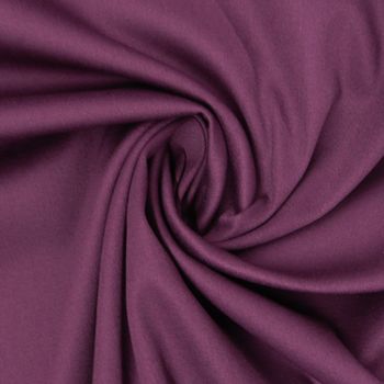 Baumwolle Stoff Meterware Satin Spandex lila 1.45m Breite