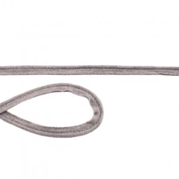 Jersey Paspelband hellgrau meliert Meterware Breite: 1cm