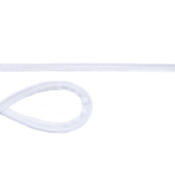Jersey Paspelband weiß Meterware Breite: 1cm