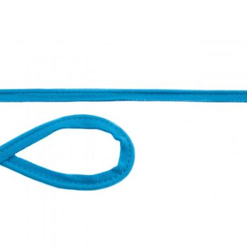 Jersey Paspelband aquablau Meterware Breite: 1cm