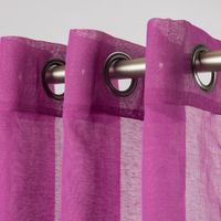 43793-Fertiggardine-oesengardine-einfarbig-Voile-St.jpg Fertiggardine Ösengardine einfarbig Voile Struktur beere 135x260cm