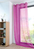 43793-Fertiggardine-oesengardine-einfarbig-Voile-_1.jpg Fertiggardine Ösengardine einfarbig Voile Struktur beere 135x260cm