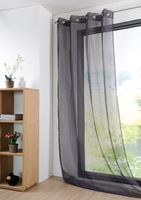 43794-Fertiggardine-oesengardine-einfarbig-Voile-_1.jpg Fertiggardine Ösengardine einfarbig Voile Struktur anthrazit 135x260cm