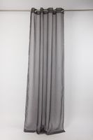 43794-Fertiggardine-oesengardine-einfarbig-Voile-_3.jpg Fertiggardine Ösengardine einfarbig Voile Struktur anthrazit 135x260cm