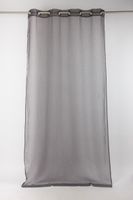 43794-Fertiggardine-oesengardine-einfarbig-Voile-_4.jpg Fertiggardine Ösengardine einfarbig Voile Struktur anthrazit 135x260cm