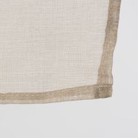 Fertiggardine Ösengardine einfarbig Voile Struktur taupe 135x260cm