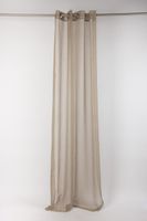 43795-Fertiggardine-oesengardine-einfarbig-Voile-_4.jpg Fertiggardine Ösengardine einfarbig Voile Struktur taupe 135x260cm