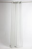 43797-Fertiggardine-oesengardine-einfarbig-Voile-_6.jpg Fertiggardine Ösengardine einfarbig Voile Struktur grau 135x260cm