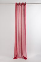 43799-Fertiggardine-oesengardine-einfarbig-Voile-_5.jpg Fertiggardine Ösengardine einfarbig Voile Struktur rot 135x260cm