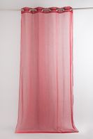 43799-Fertiggardine-oesengardine-einfarbig-Voile-_6.jpg Fertiggardine Ösengardine einfarbig Voile Struktur rot 135x260cm