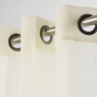 43801-Fertiggardine-oesengardine-einfarbig-Voile-St.jpg Fertiggardine Ösengardine einfarbig Voile Struktur creme 135x260cm