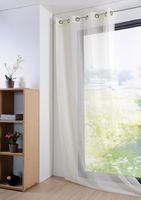 43801-Fertiggardine-oesengardine-einfarbig-Voile-_1.jpg Fertiggardine Ösengardine einfarbig Voile Struktur creme 135x260cm