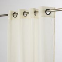 43801-Fertiggardine-oesengardine-einfarbig-Voile-_4.jpg Fertiggardine Ösengardine einfarbig Voile Struktur creme 135x260cm
