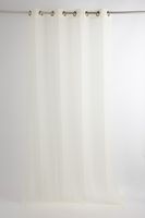 43801-Fertiggardine-oesengardine-einfarbig-Voile-_5.jpg Fertiggardine Ösengardine einfarbig Voile Struktur creme 135x260cm