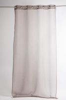 43802-Fertiggardine-oesengardine-einfarbig-Voile-_5.jpg Fertiggardine Ösengardine einfarbig Voile Struktur braun 135x260cm