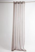 43802-Fertiggardine-oesengardine-einfarbig-Voile-_6.jpg Fertiggardine Ösengardine einfarbig Voile Struktur braun 135x260cm