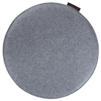 Stuhlkissen AVARO Filz rund grau meliert 35x2cm