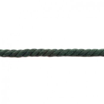 Kordel Baumwolle extra breit dunkelgrün Breite: 1,5cm