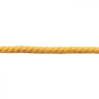 Kordel Baumwolle extra breit gelb Breite: 1,5cm